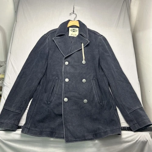 Camplin Vintage navy Wool Pea Coat size 52 - product listing photo
