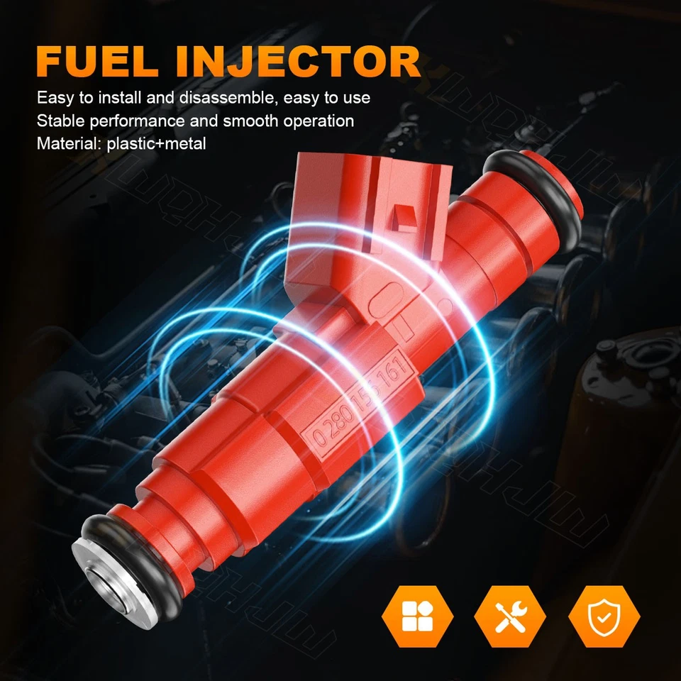 6X Inyector de combustible genuino actualización 12 orificios para Jeep Liberty 2002-2003 3,7 L Foto 2 de 4