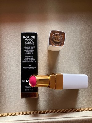 CHANEL Rouge Coco Baume glänzend Lippenstift 762 Rasberry Kiss NEU OVP