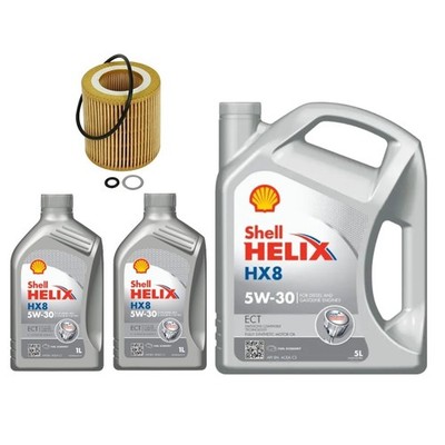 7L 5W30 SHELL HELIX HX8 SERVICE KIT FOR BMW M3 COMPETITION PACK F80 3.0 15-21