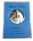 1973 Franklin Mint Skylab I Eyewitness Solid Sterling Silver Proof Medal 25g.