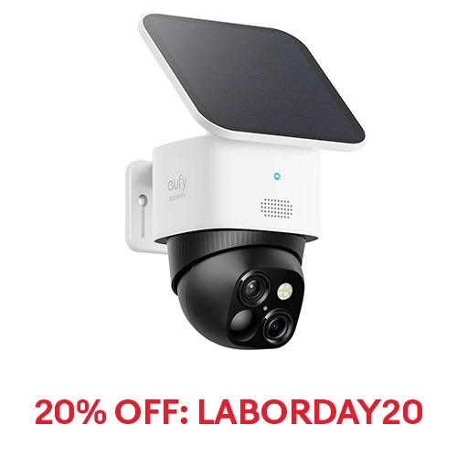 eufy SoloCam S3 Solar Wireless Security Camera 360°PTZ 3K Dual-Cam Night Vision