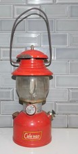 Vintage 1955 Red Coleman Model 200A Oil Lantern With Single Mantel *UNTESTED*