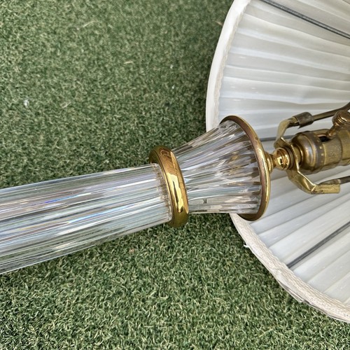 Waterford Carina Column Lamp Crystal & Brass 28” - Picture 4 of 7