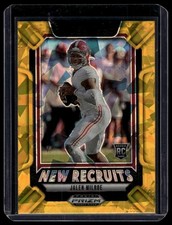 Jalen Milroe 2025 Panini Prizm Draft Picks New Recruits Gold Ice