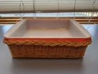 Vintage Pyrex Casserole Dish with Basket 9 x 9”