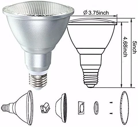 DUDU Led Colored Light Bulb E27 10W PAR30 1 Count (Pack of 1), 10w Par30 Rgb  - Image 4 of 4