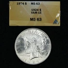 1924 Peace Silver Dollar VAM 1E Uncirculated $1