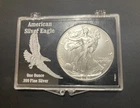 *NO RESERVE* SILVER EAGLE  2023 ONE OUNCE .999 FINE SILVER IN HOLDER *$100/oz+*