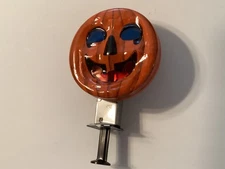 Vtg JOL Pumpkin Sparkler Tin Halloween “Noisemaker” Toy Japan STILL SPARKS