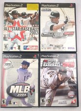 4 Game Baseball PS2 Lot MLB 2K9 World Series 2K3 MLB 2004 All-Star Baseball 2002