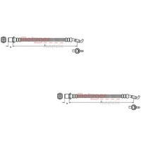 2X Metzger Bremsschlauch Links Rechts FüR Toyota Corolla Verso Zer_ Zze_ R1_
