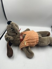 VINTAGE Kennel Club Dog Plush Puppet Animal Playthings Vintage 1985 Brown Hound