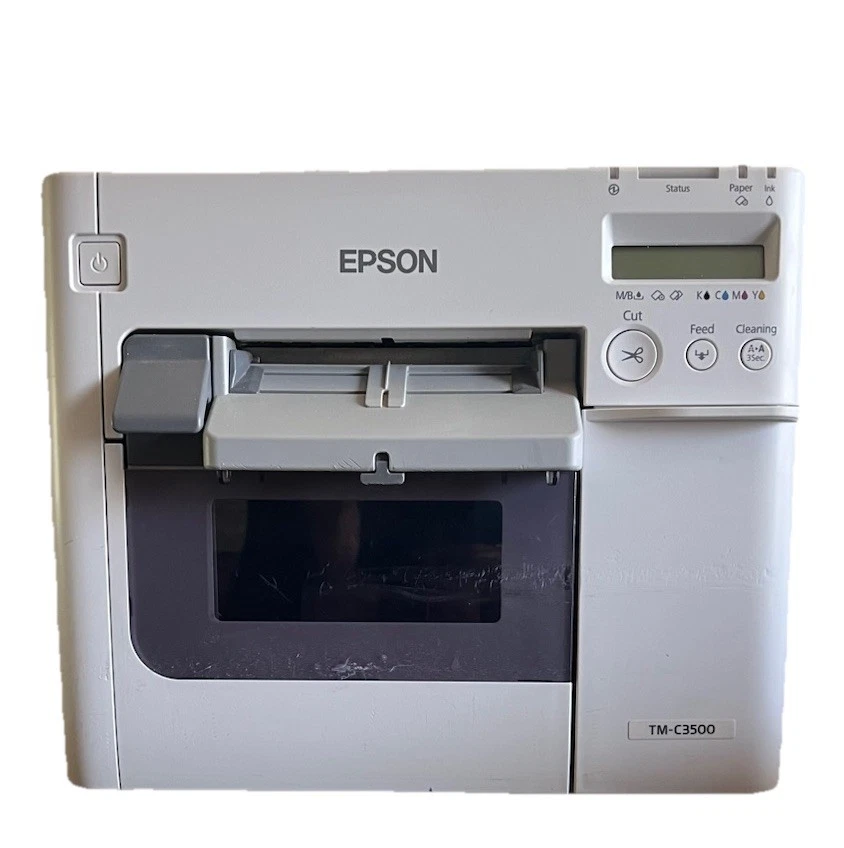 Epson TM- C3500 M311A Color Label Printer C31CD54011 (For Parts/Not Working) - Image 2 of 4