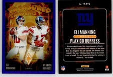 Eli Manning Plaxico Burress 2024 Phoenix Treasured Tandems Purple TT-NYG Giants