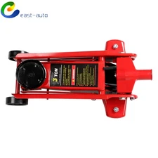 3 Ton Heavy Duty Steel Floor Jack with Single Piston Quick Lift Pump