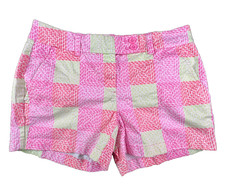 Vineyard Vines Shorts in Pink Patchwork Whale Women's Size 2 - MSRP 98