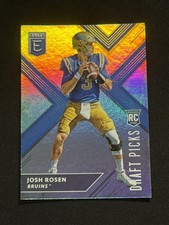 2018 Panini Elite Draft Picks Josh Rosen UCLA RC Rookie Card #102. rookie card picture