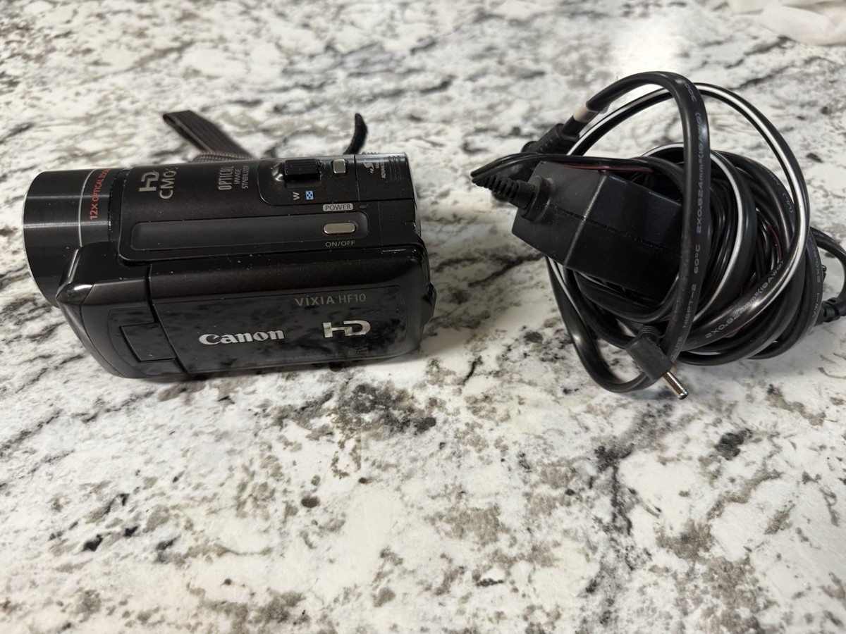 Canon VIXIA HF10 16GB HD Camcorder Read Description | eBay