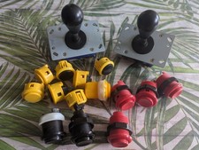 Arcade Buttons Full Happ American Style Set 30mm Zippyy Sticks & Sanwa (Read)