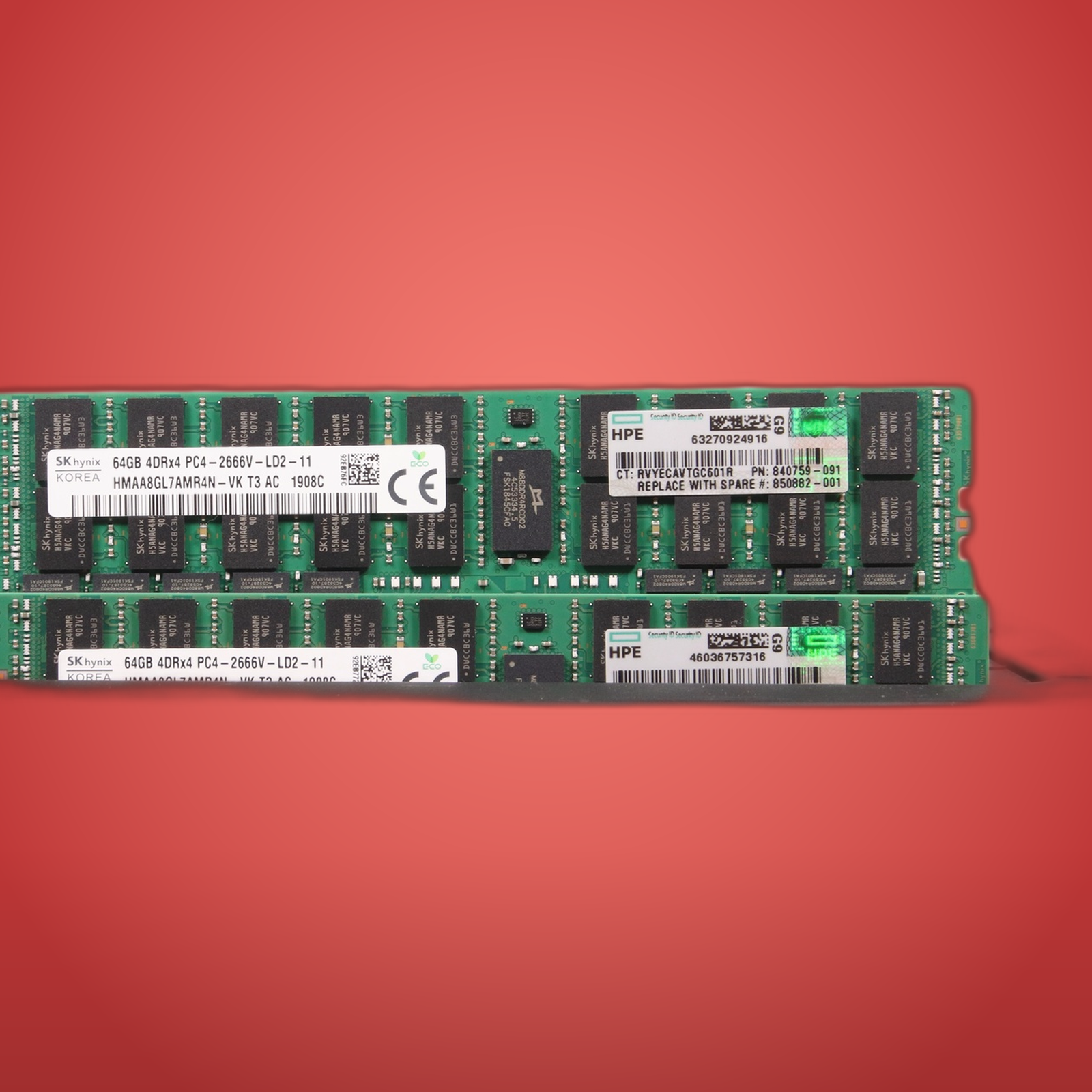 SK Hynix 64GB DDR4 PC4-2666V LRDIMM HPE 840759-091 850882-001 Server ...