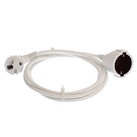 as - Schwabe 10M VerläNgerungskabel PVC 230V/16A Schuko IP20 Weiß 51011