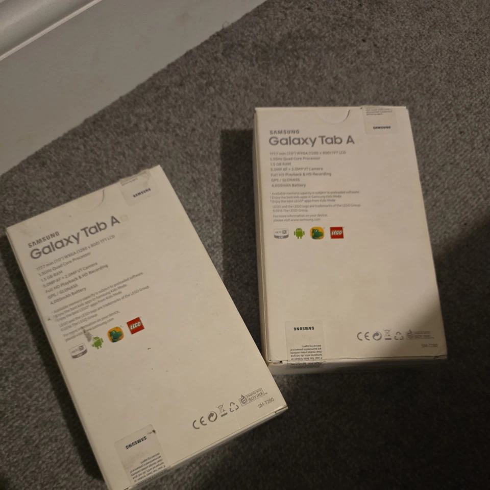 Samsung Galaxy Tab A SM-T580 2016 7" (WiFi, 8GB, 8MP) Tablet - White and Black  - Image 2 of 4