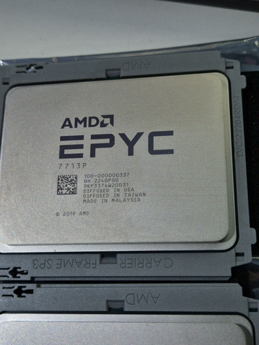 unlocked Amd epyc milan 7713p 64 cores 128 threads 2.0ghz sp3 225w CPU processor - Afbeelding 3 van 3