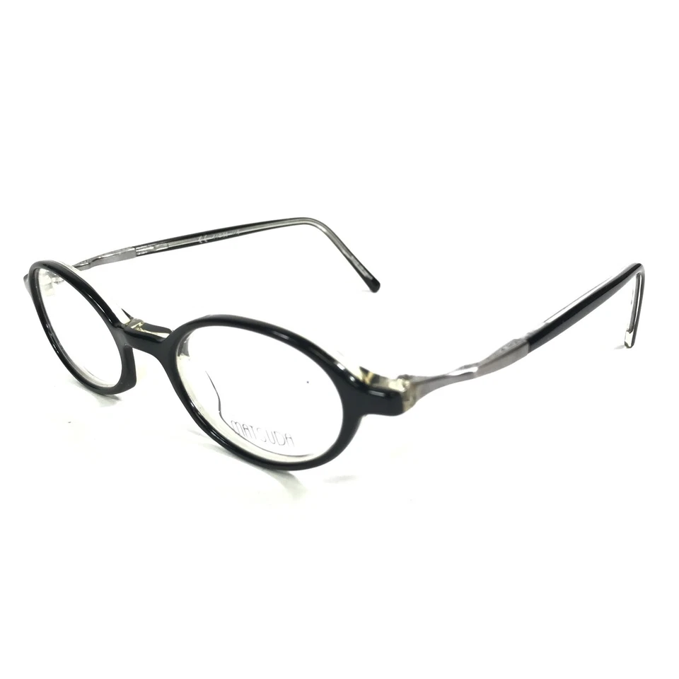 Monturas para gafas Matsuda 10315 BK/SP VD negras transparentes redondas borde completo 44-20-145 Foto 4 de 4