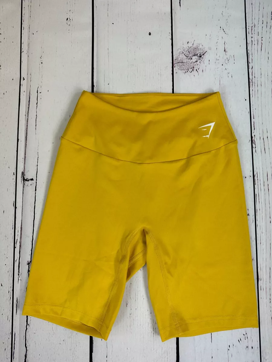 Yellow gymshark shorts 2025