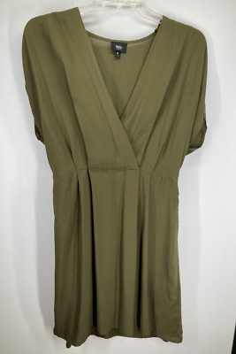 dark green dress target Mossimo by Target Dark Green Short Sleeve V-Neck Knee Length Dress Sz Sm  EUC