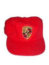 Vintage Porsche Embroidered (No Patch) Red Cap Hat, never used 2000