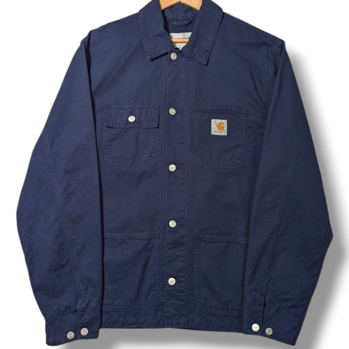 Carhartt Michigan Chore Coat Mens Medium Navy Blue WIP Carhartt Michigan Chore Coat Mens Medium Navy Blue WIP