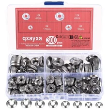 300 Pcs Finish Washers,Finishing Washers, Countersunk Washers, 6#8#10#12 Stainle