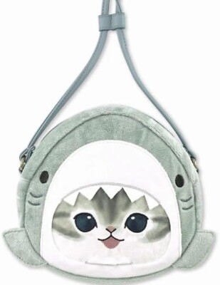 Mofusand Mini Pochette Shark (Fluffy Part 2) 127209 Cat Shoulder Bag New  Japan