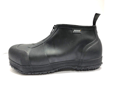 Bogs Mens Overshoe Zip Waterproof Boot Black Size US11 M EU44 