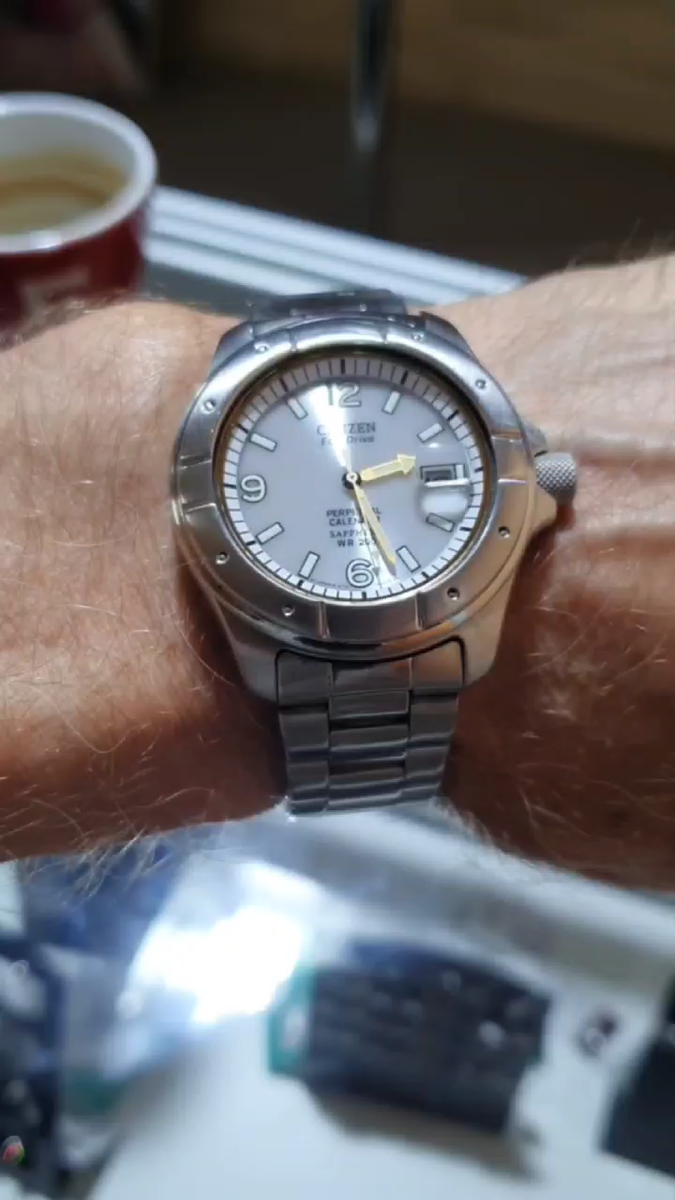 Rare CITIZEN Eco-Drive E710 Perpetual Calendar Sapphire DIVER