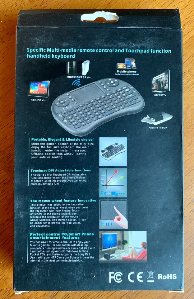 RoHS Mini Keyboard Wireless Keyboard/Mouse Combo, Touchpad - Image 2 of 3