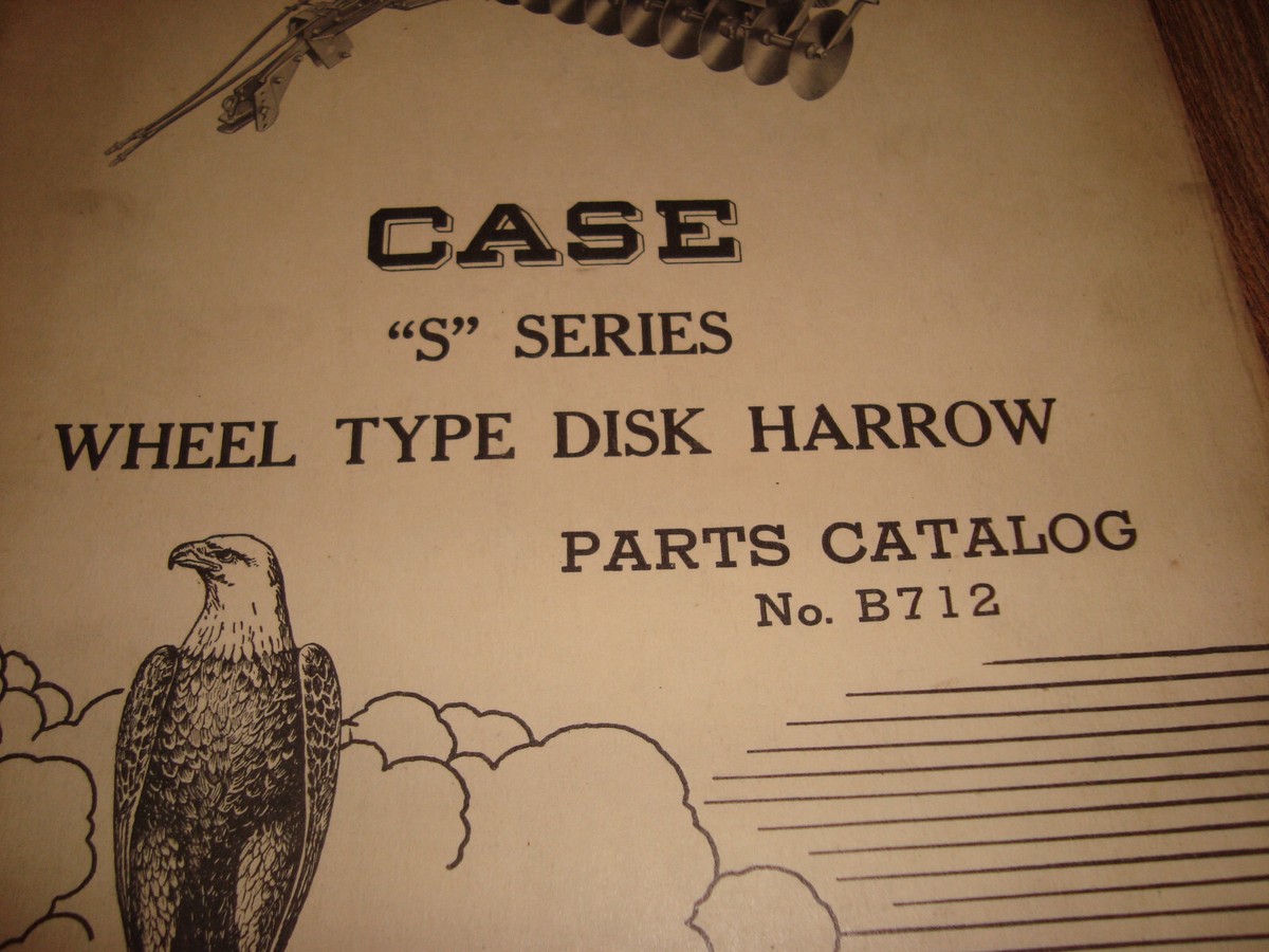 のんページ Vintage Case S Series Wheel Type Disk Harrow Parts Catalog