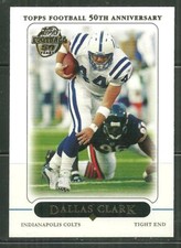 2005 TOPPS FOOTBALL DALLAS CLARK #54