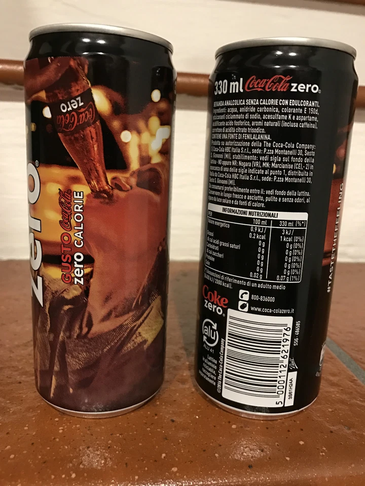 Coca Cola Zero Serie "Taste The Felling" 330 ml Lattina come inserzione:leggi