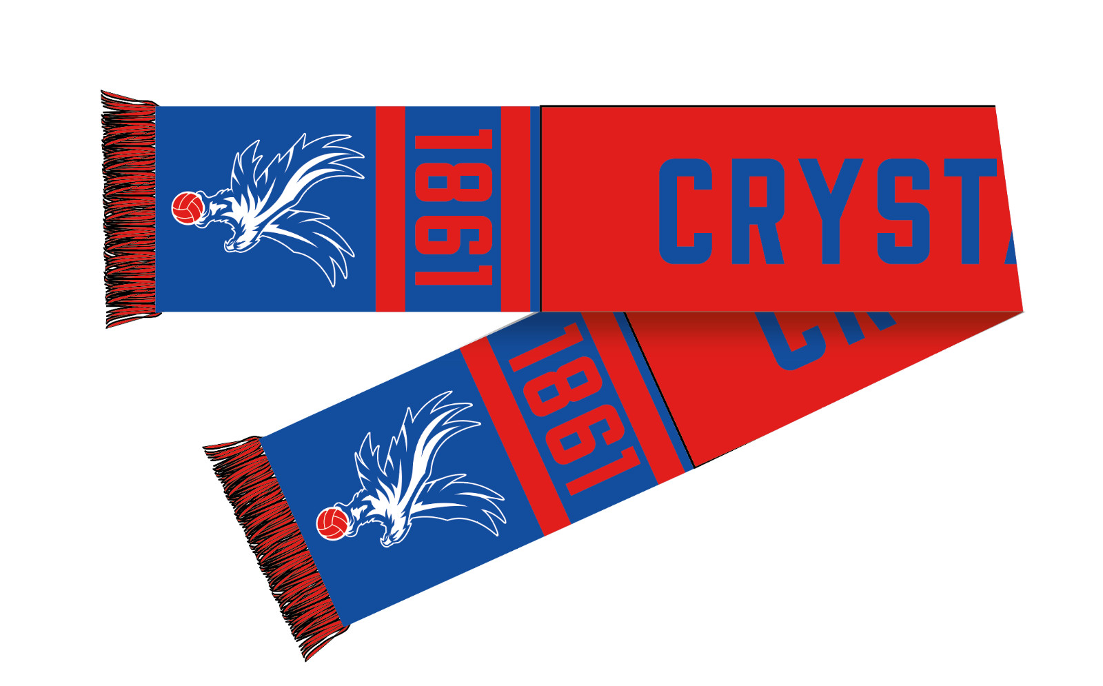 Crystal Palace FC Scarf - Latest Nero Scarf New Football Gift Official Licensed