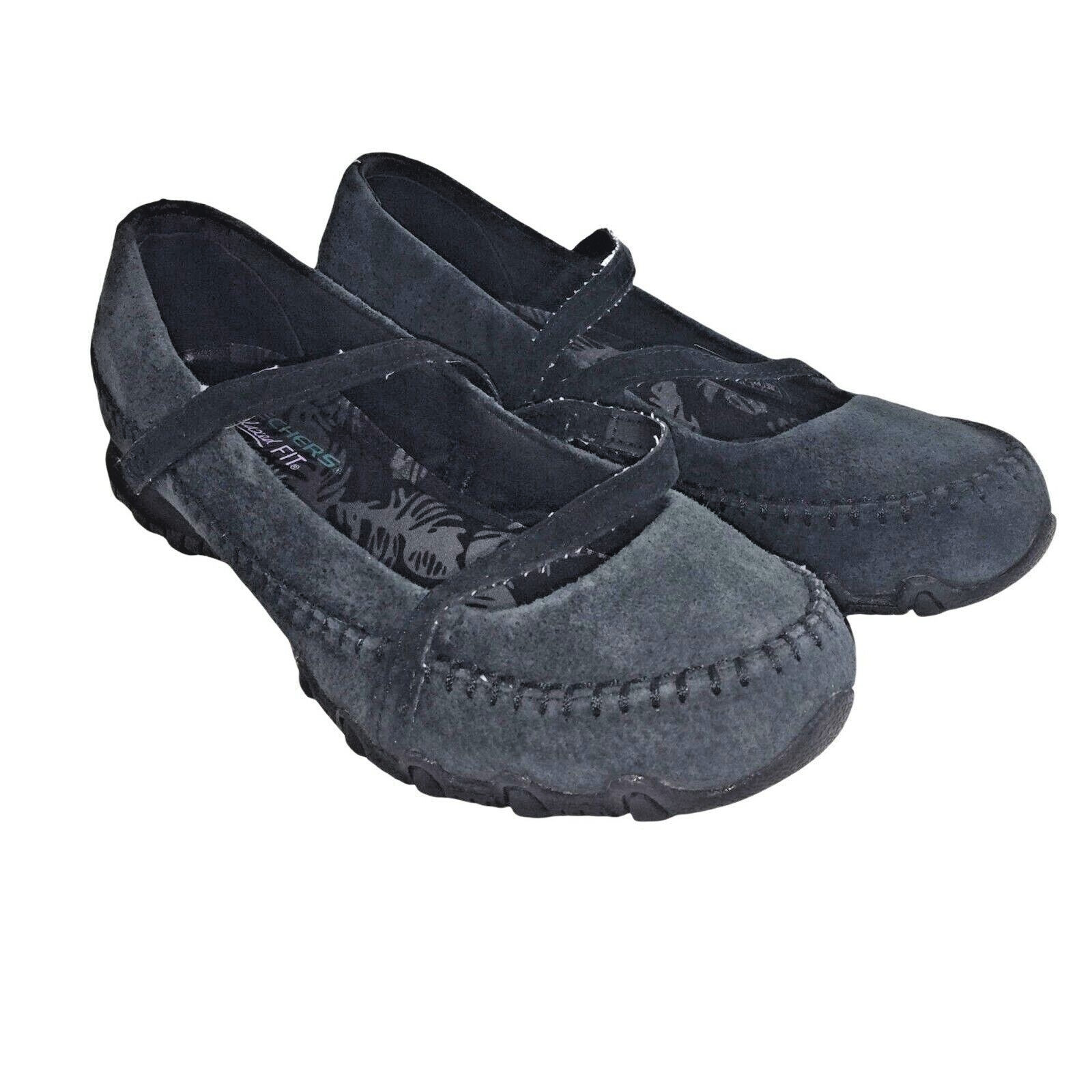 Skechers Womens Relaxed Fit Memory Foam 49012 Black Mary Jane