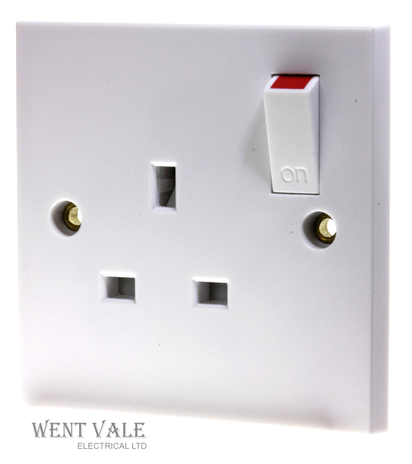 Schneider Exclusive Moulded Square Edge - GSKTSW1G - 13a 1 Gang Switched Socket