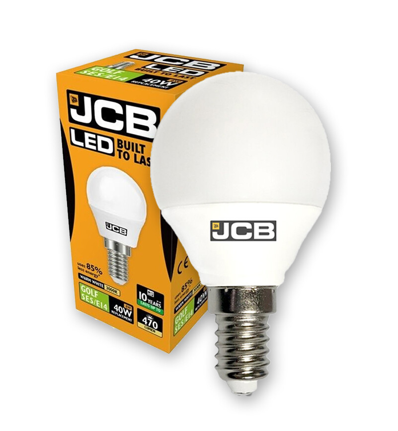 JCB 3w / 6w LED Golf Ball Bulbs B22 E27 E14 Warm Cool Daylight Packs