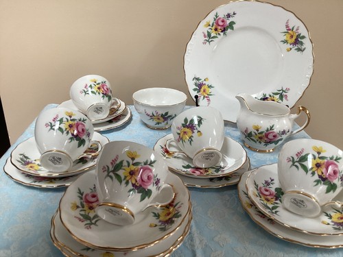 Regent Bone China Mixed Floral Tea Set - Picture 9 of 11