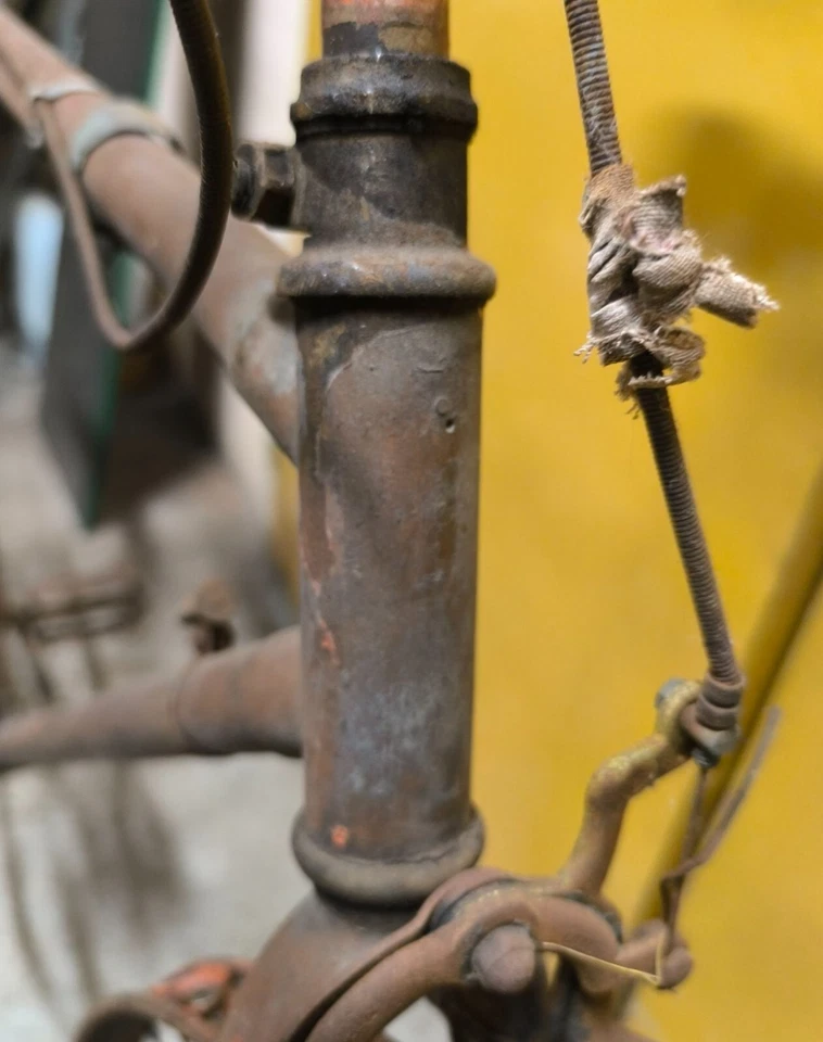 # ancien vélo 1 dents / 2 années 1900 05 collection eroica : tres gros pedalier - Photo 4/4