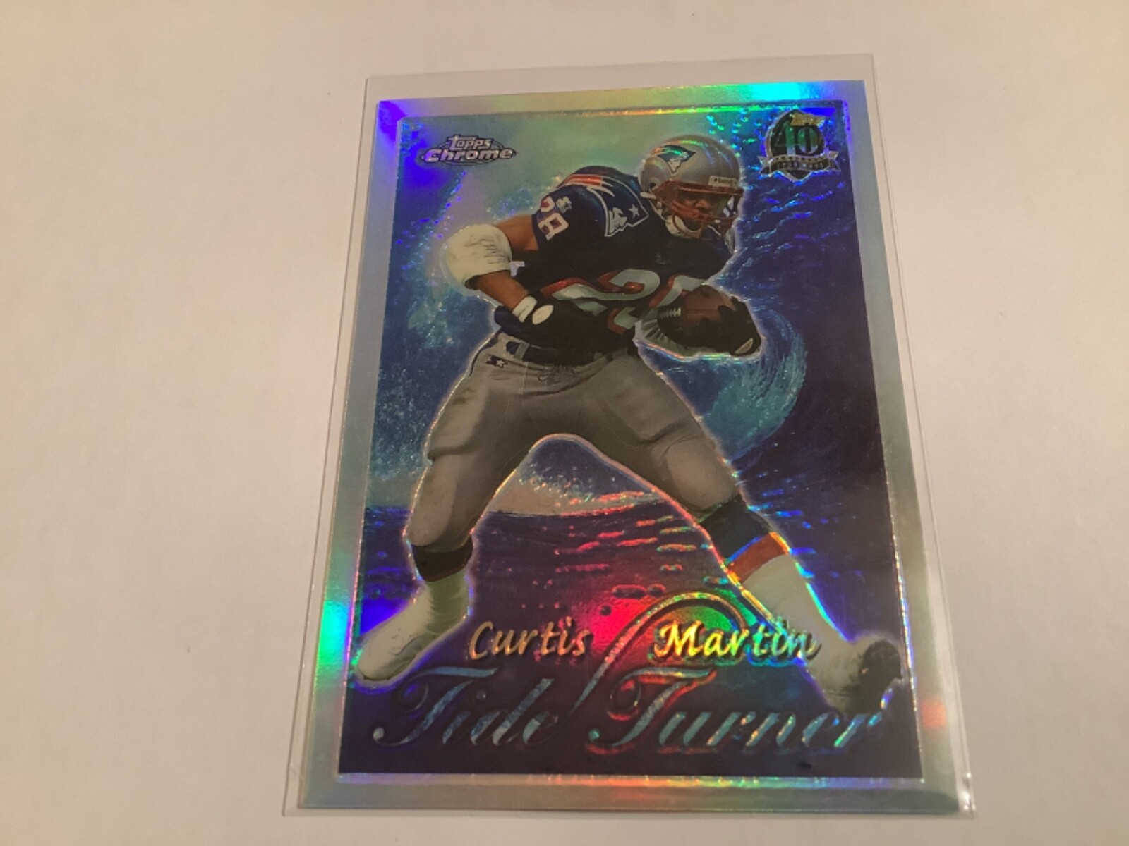 1996 Topps Chrome Tide Turner Refractor #TT5 Curtis Martin  Patriots…HOF….