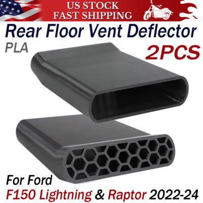 Rear Floor Vent Deflector For Ford F150 Lightning & Raptor 2022 2023 2024 PLA US