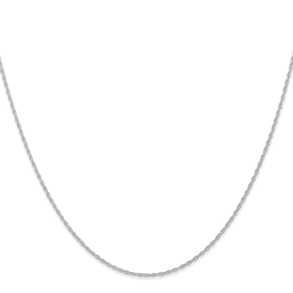 14K White Gold Carded .95mm Cable Rope Chain Necklace 24